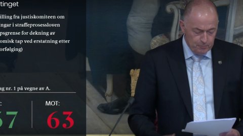 Stortinget forkastet regjeringens forslag om maksgrense på erstatning etter frifinnelse